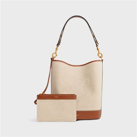 celine bucket cuir triomphe|SAILOR BUCKET CUIR TRIOMPHE in TEXTILE AND .